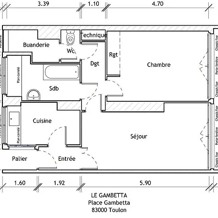 Le Gambetta Appartement *